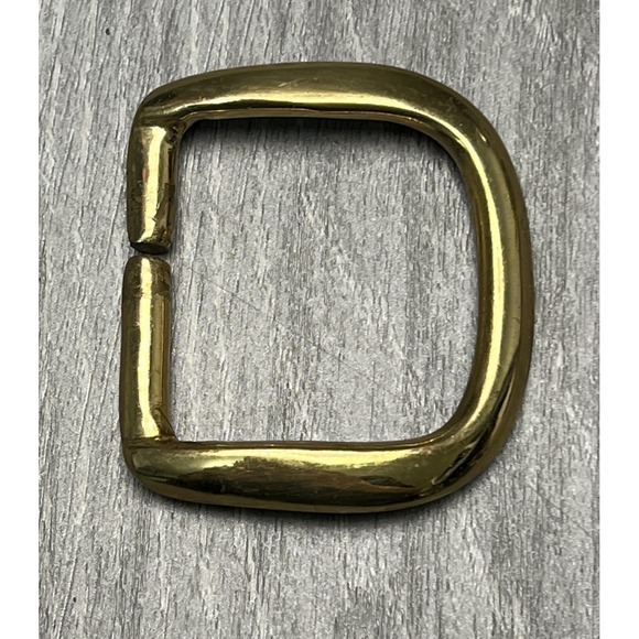 Accessories - Vintage Solid Brass D-Ring Belt Buckle - 1.5" Inner Width for Straps